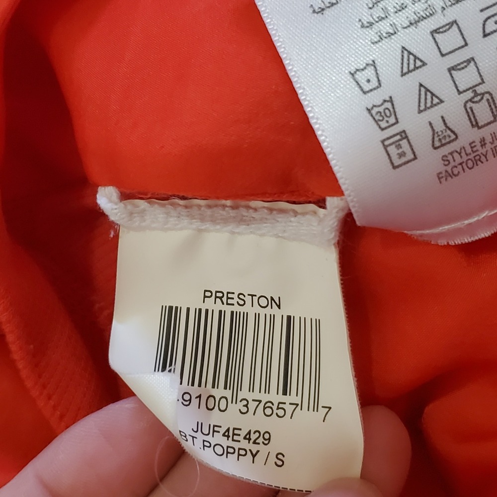 Bcbgmaxazria Bohemian Draped Jacket Full Zip Cruise Resortwear Orange Size‎  S - Picture 7 of 7